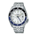 SEIKO 5 Sports SKX GMT Automatic SSK033K1 Silver White Dial Men’s Watch Warranty