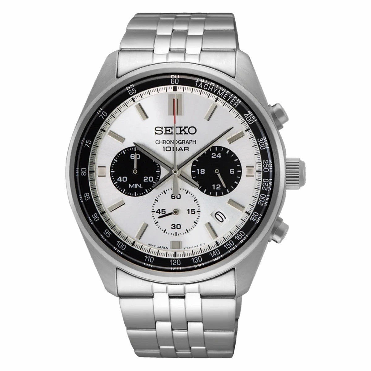 SEIKO SSB425P1 Panda-Style Grey Dial Quartz Chronograph Watch BNIB Warranty UK