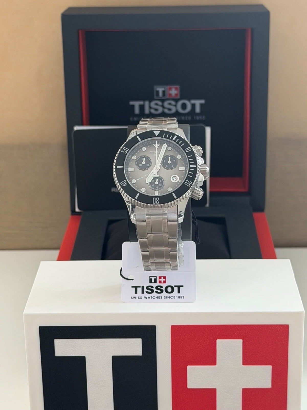 Tissot Seastar Chronograph T120.217.11.061.00 38mm Grey Gradient Quartz 300M UK