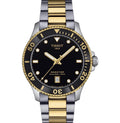 Tissot Seastar 1000 Quartz 40mm Black Dial Two Tone Watch T120.410.22.051.00 UK