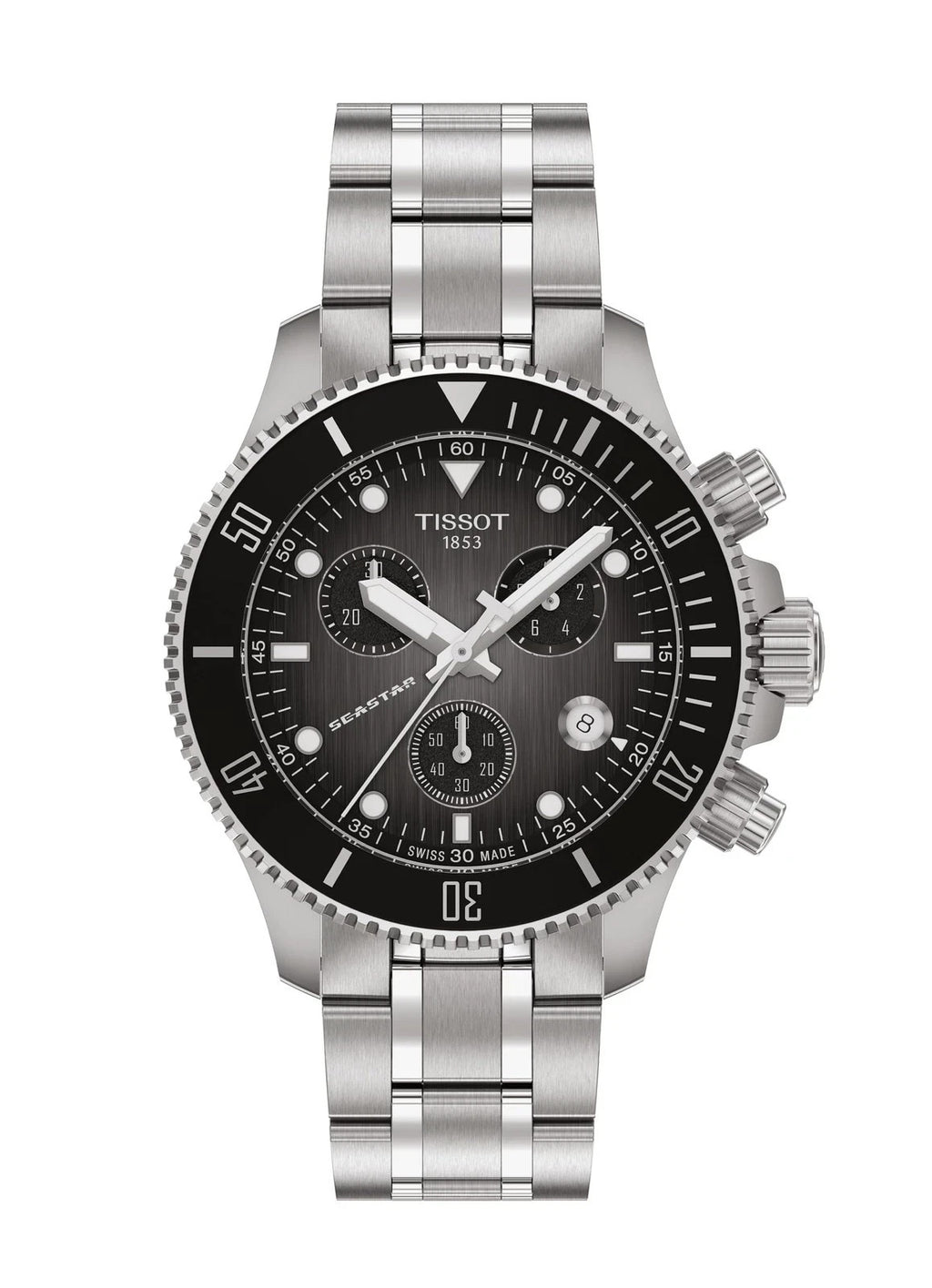 Tissot Seastar Chronograph T120.217.11.061.00 38mm Grey Gradient Quartz 300M UK