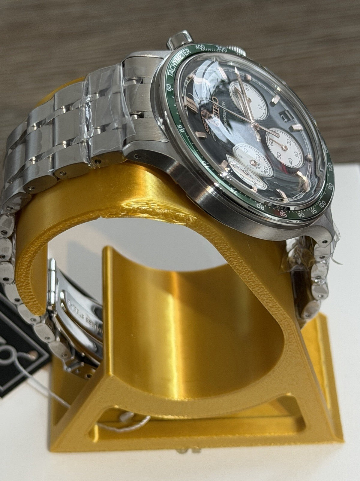 Seiko SSB481P1 Sports Chronograph Green Dial Men's Quartz Watch BNIB New - UK