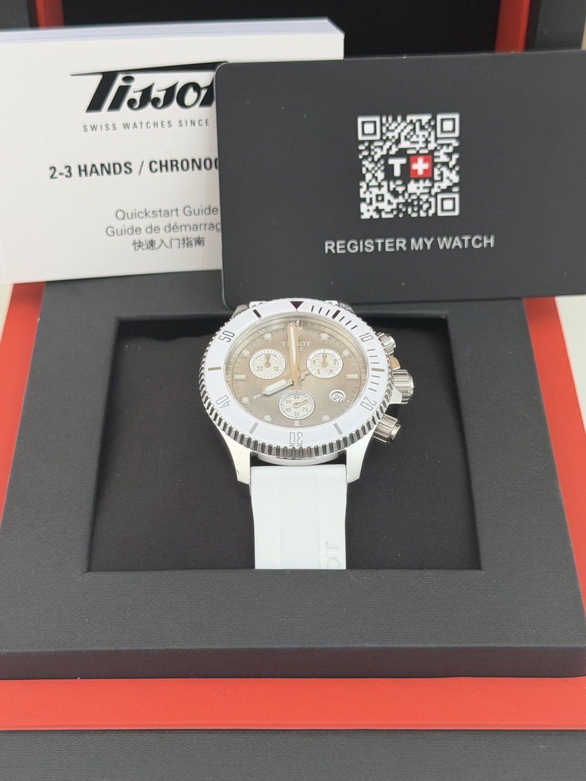 Tissot Seastar Chrono T120.217.17.011.00 38mm Grey Gradient Quartz BNIB 300M UK