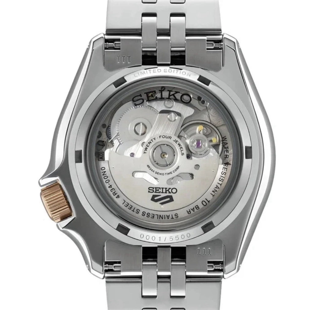 RARE Seiko 5 Sports GMT SSK046K1 Sunrise Limited Edition Champagne Dial Mens UK