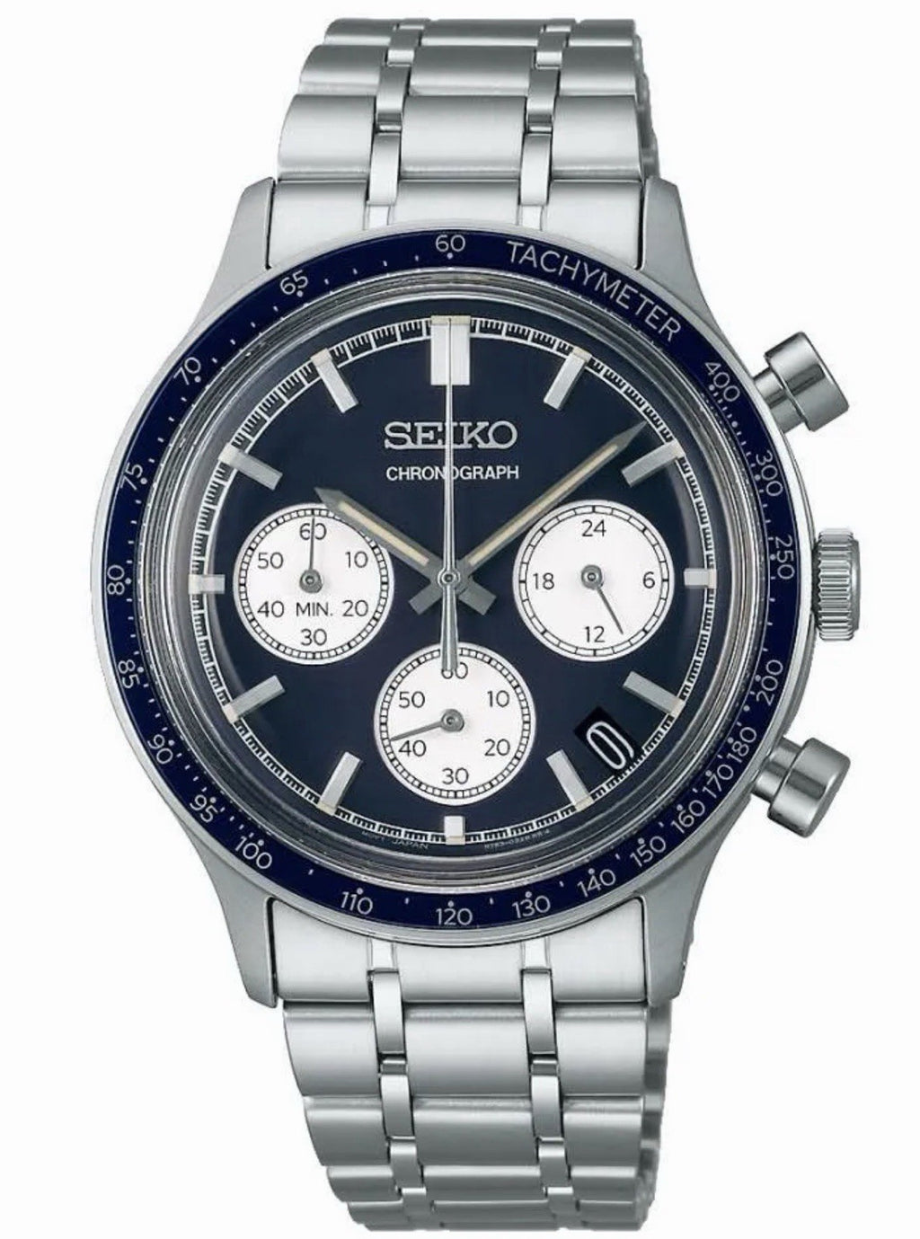 Seiko SSB477P1 Sports Chronograph Blue Dial Men's Quartz Watch BNIB New - UK