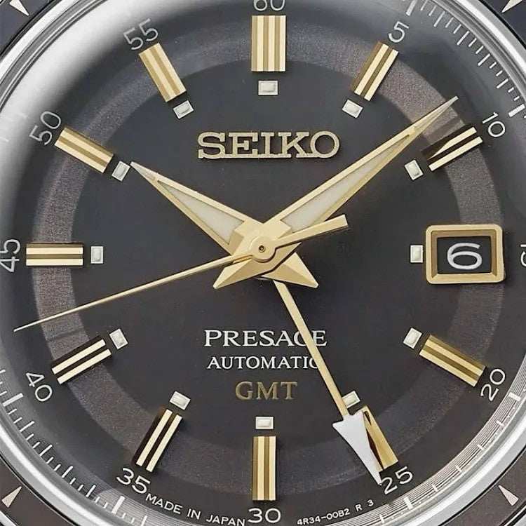 SEIKO Presage 60s Road Trip GMT SSK013J1 Brown Dial Men’s Watch Warranty UK