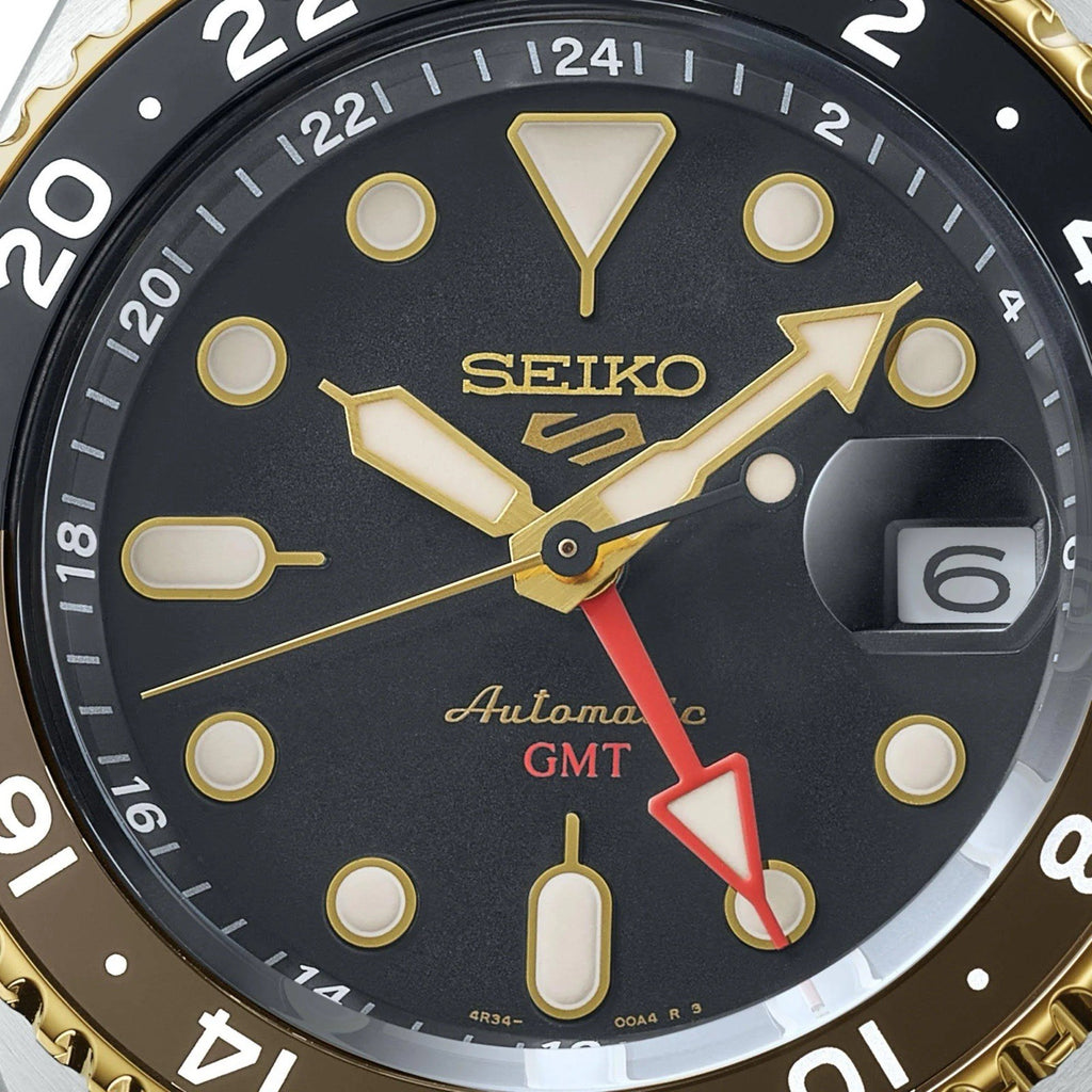 SEIKO 5 Sports SKX GMT Automatic SSK036K1 Black Dial Men’s Watch Warranty - UK