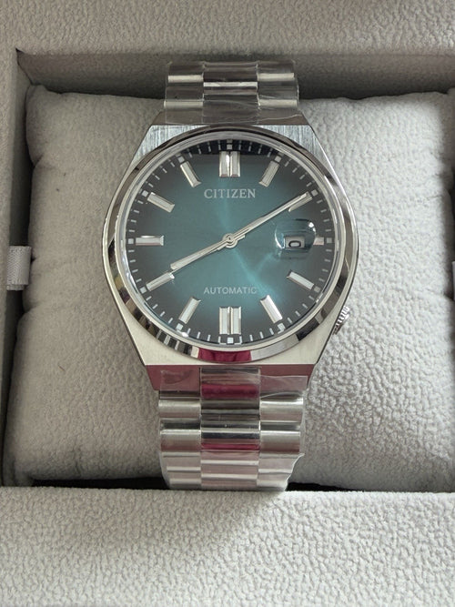 Citizen Tsuyosa 40mm Blue Automatic Men's Watch Warranty NJ0151-88X - UK Seller