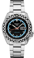 SEIKO 5 Sports Checkered Flag Automatic SRPK67K1 Black Dial Men’s Watch Warranty
