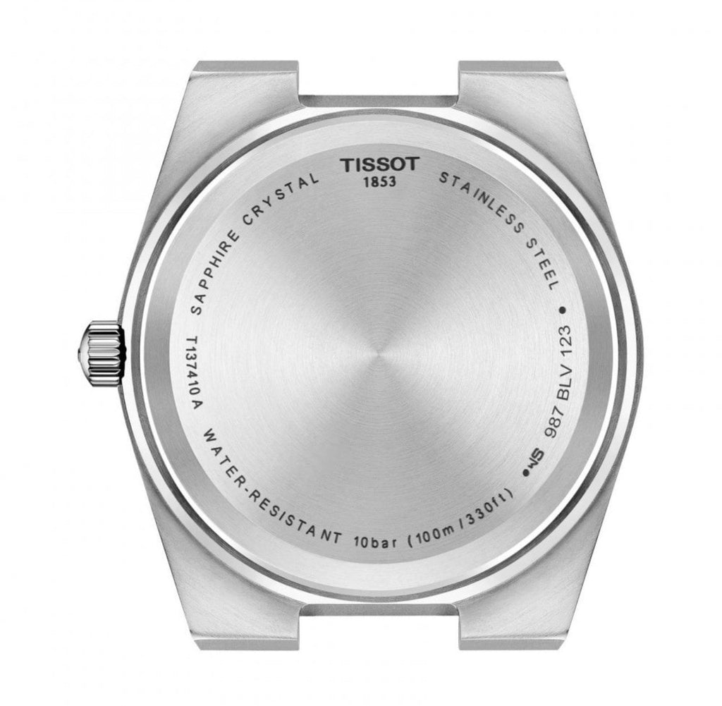 Tissot PRX Quartz 40mm White Dial Rubber Strap Mens Watch T137.410.17.011.00 UK