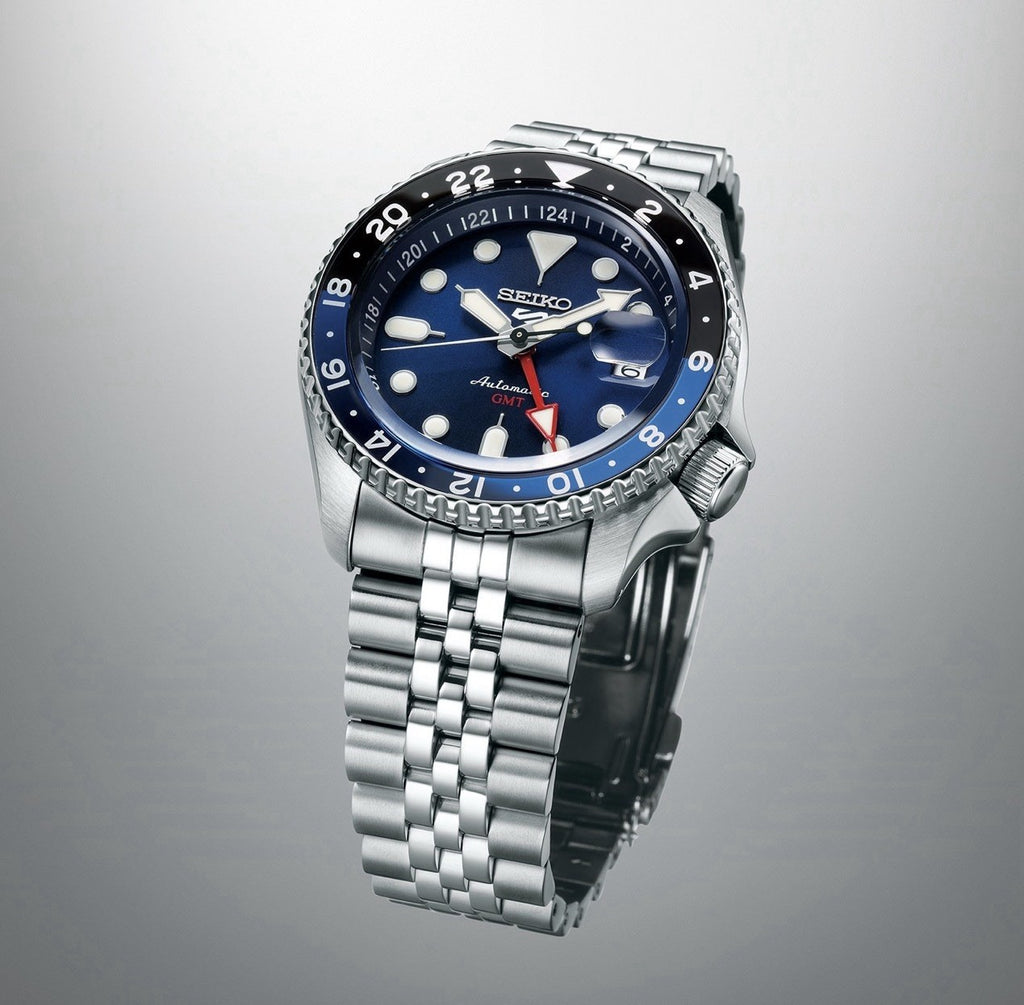 SEIKO 5 Sports SKX GMT Automatic SSK003K1 Blue Dial Men’s Watch Warranty - UK