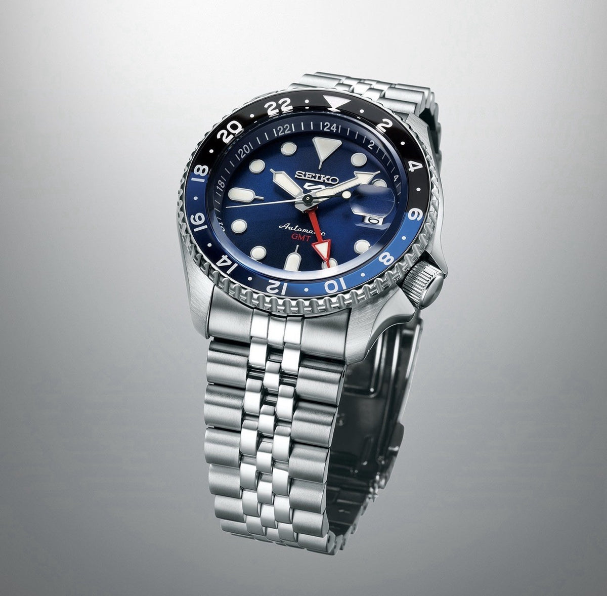 SEIKO 5 Sports SKX GMT Automatic SSK003K1 Blue Dial Men’s Watch Warranty - UK