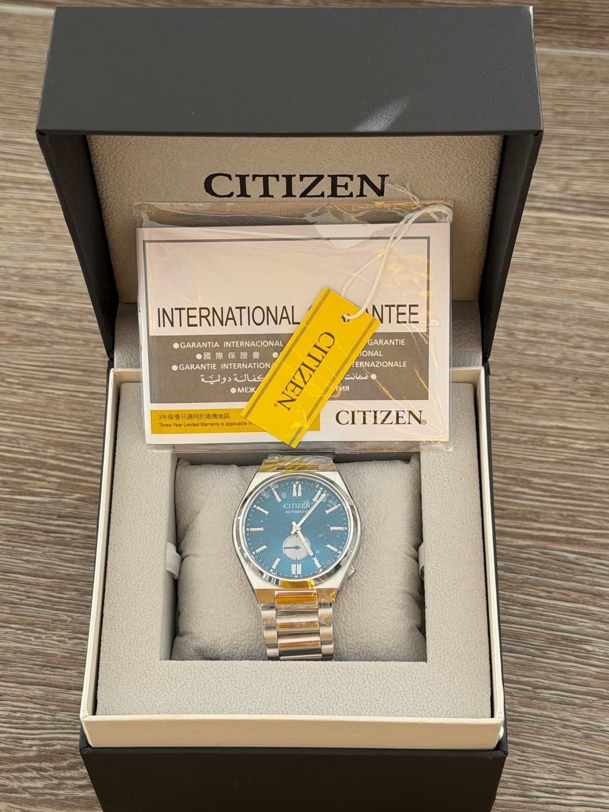 Citizen Tsuyosa Small Second Blue Automatic Men's Watch Warranty NK5010-51L - UK