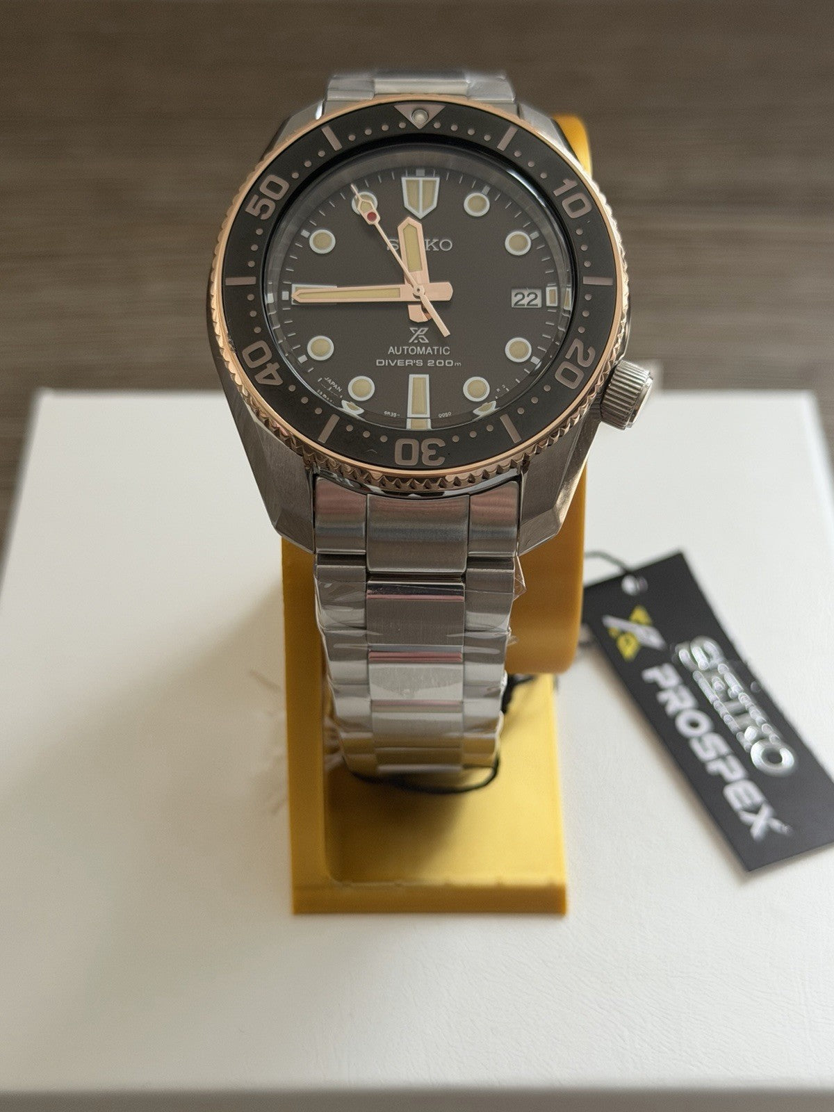 Seiko Prospex SPB240J1 1968 Diver Special Boutique Edition Brown Gilt 6R35 Watch