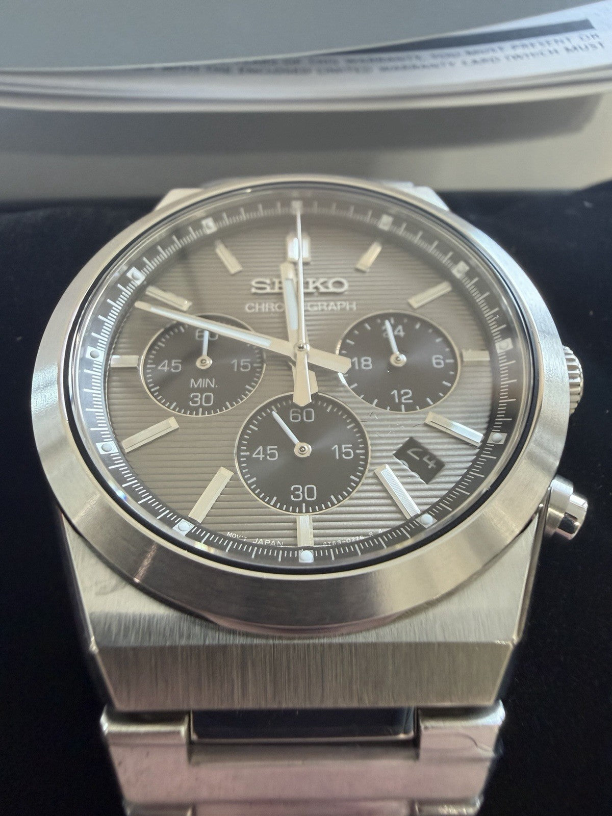 Seiko SSB455P1 Sports Chronograph Grey Dial Quartz Men's Watch 40mm BNIB - UK