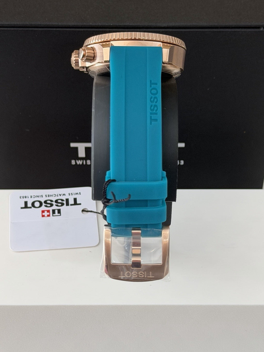 Tissot Seastar Chrono T120.217.37.041.00 38mm Turquoise Dial Quartz BNIB 300M UK