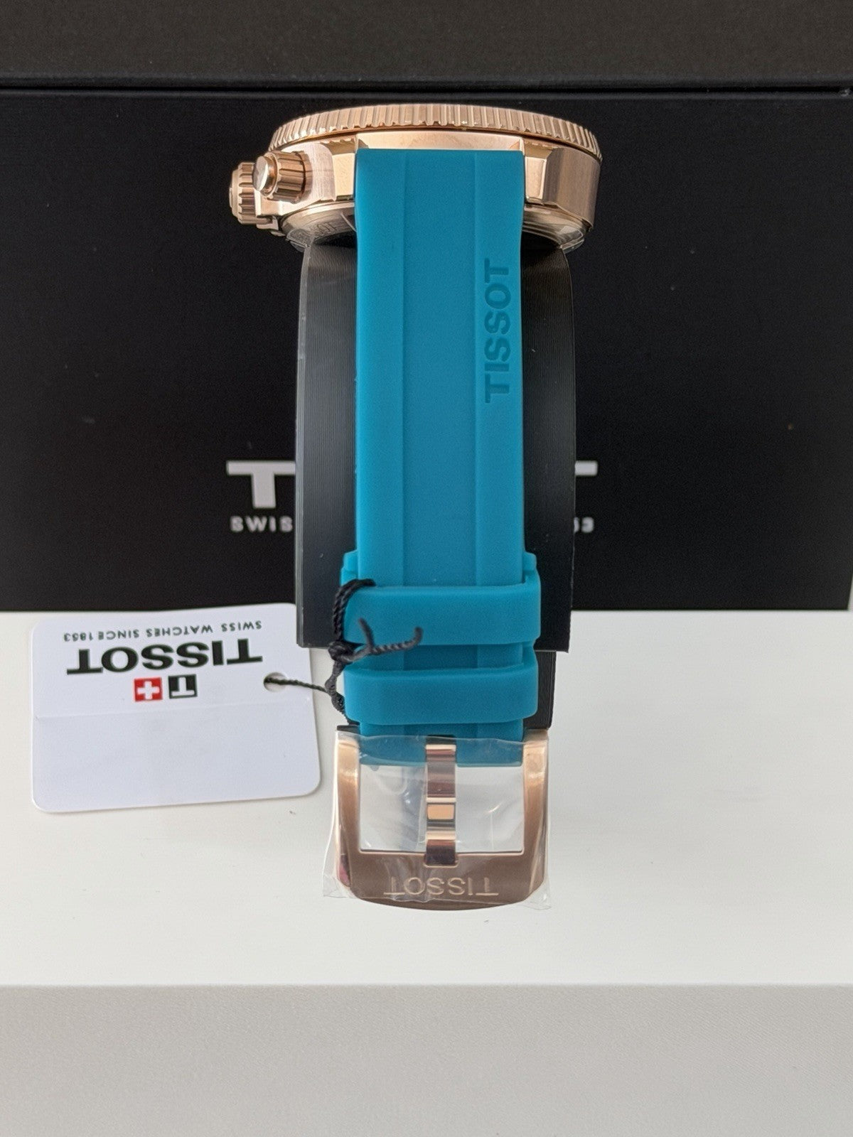 Tissot Seastar Chrono T120.217.37.041.00 38mm Turquoise Dial Quartz BNIB 300M UK