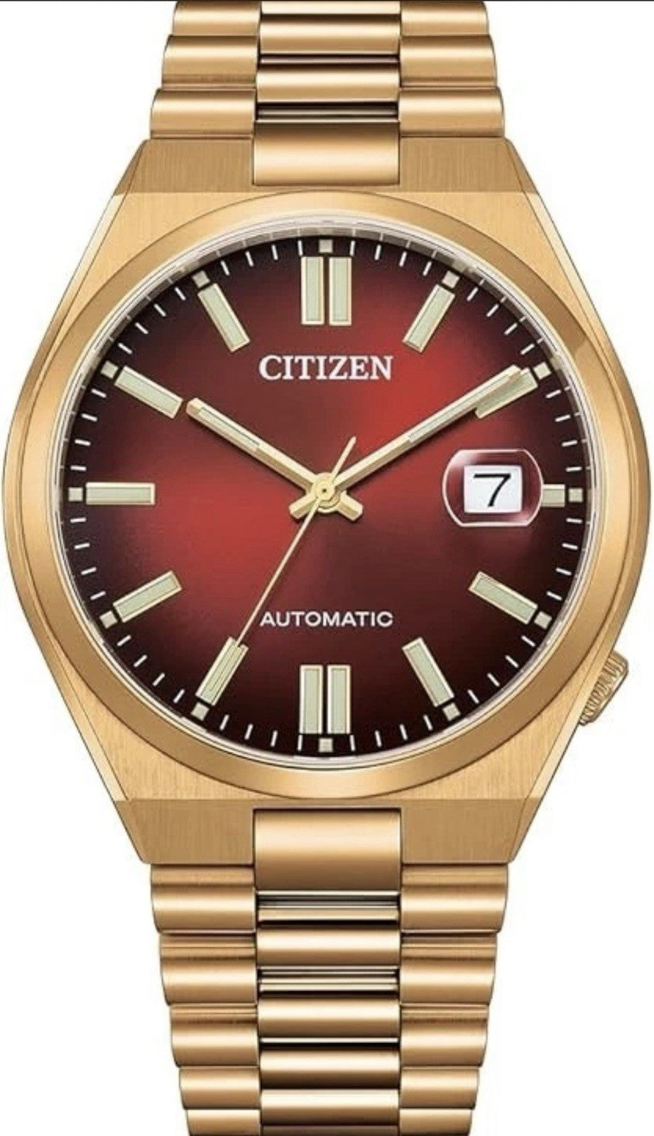 Citizen Tsuyosa 40mm Rose Gold Tone Red Dial Men's Watch Warranty NJ0153-82X  UK