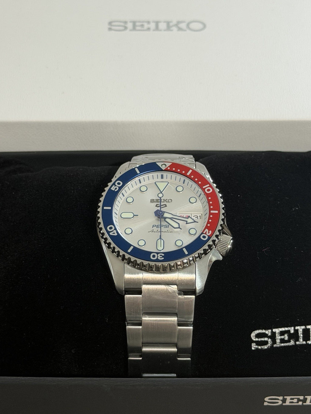 Seiko 5 Sports Pepsi Limited Edition SRPL99K1 Automatic Watch 38mm BNIB - UK
