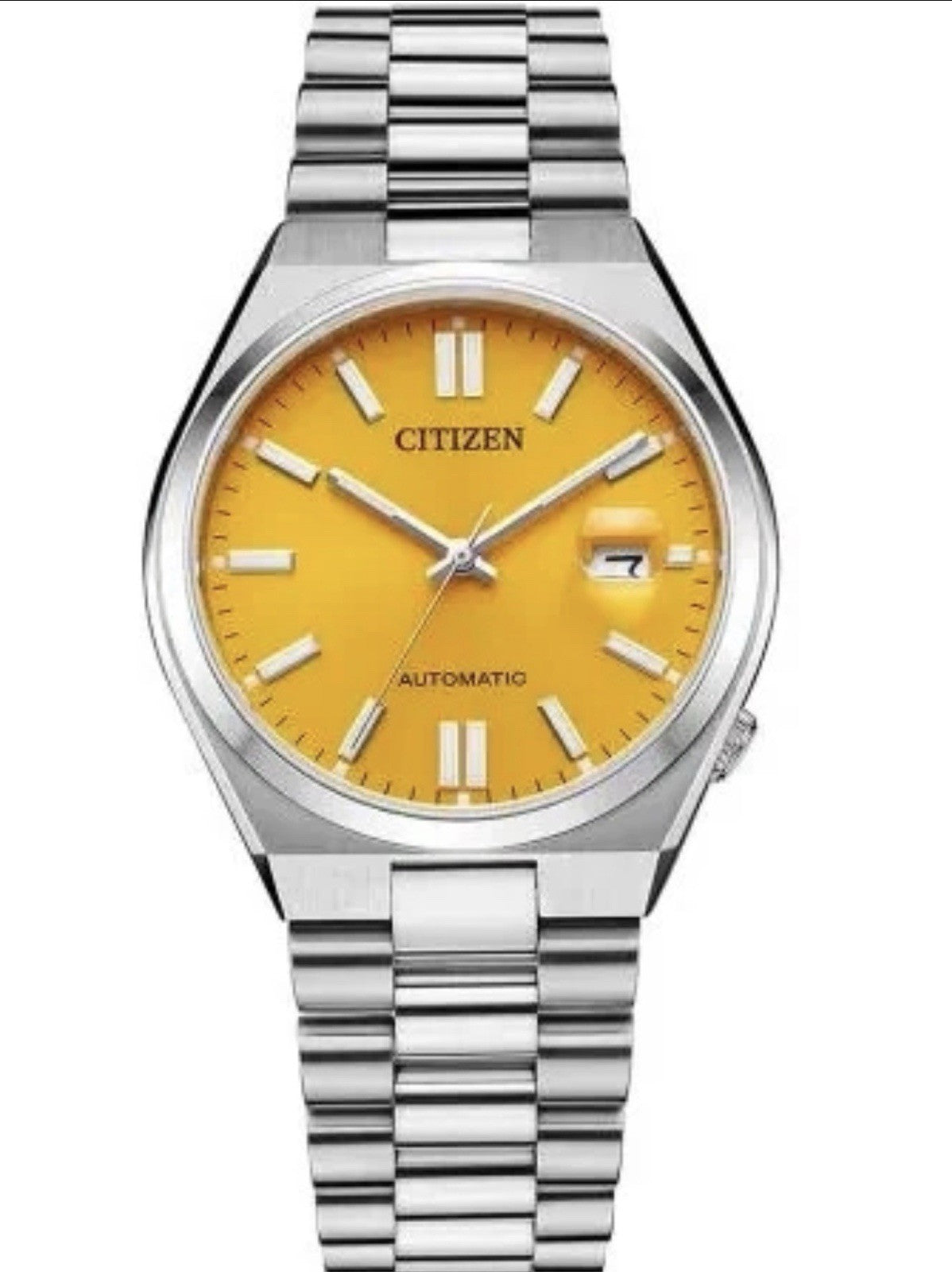 Citizen Tsuyosa 40mm Yellow Automatic Men's Watch Warranty NJ0150-81Z - UK