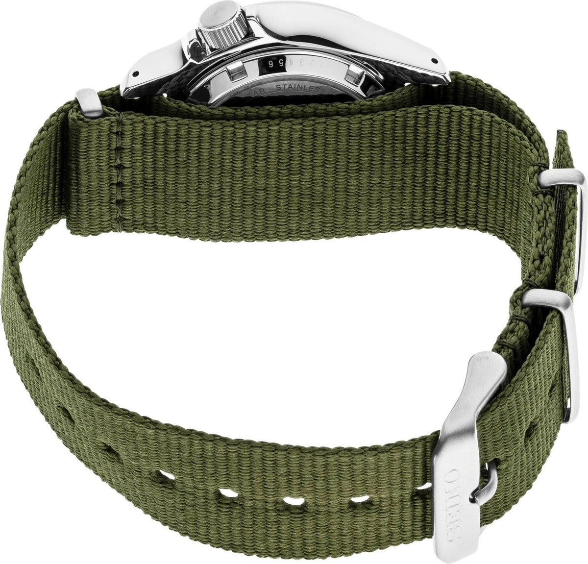 SEIKO 5 Sports Automatic SRPE65K1 Green Dial Men’s Watch NATO Strap Warranty UK