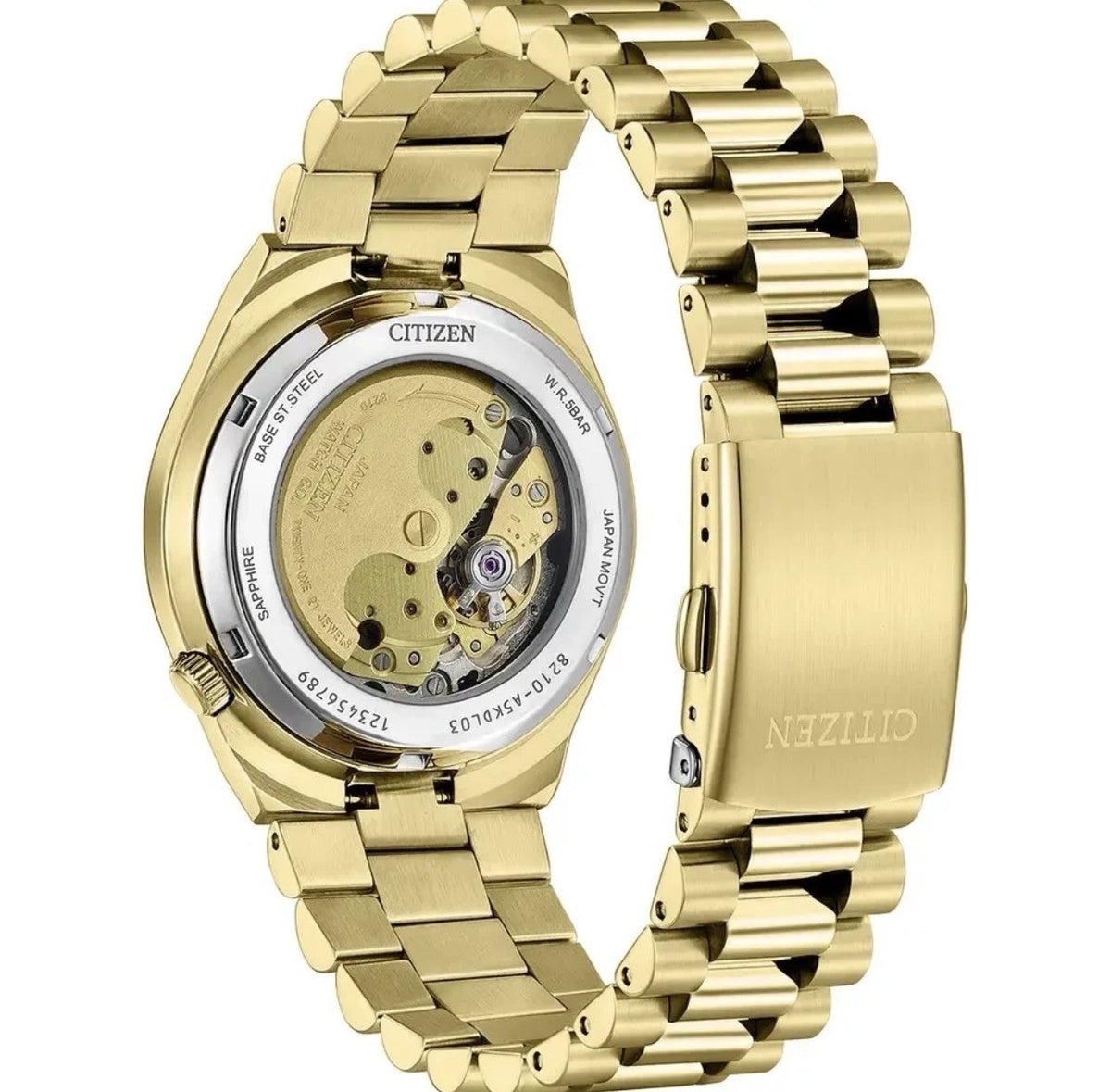 Citizen Tsuyosa 40mm Gold Tone Green Dial Men's Watch Warranty NJ0152-51X - UK