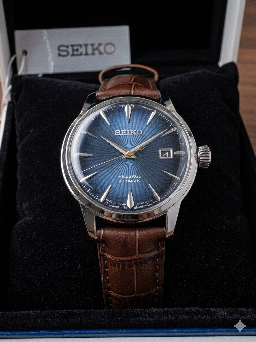 Seiko Presage Cocktail Time SRPK15J1 “Midnight Blue” Automatic BNIB  Watch UK