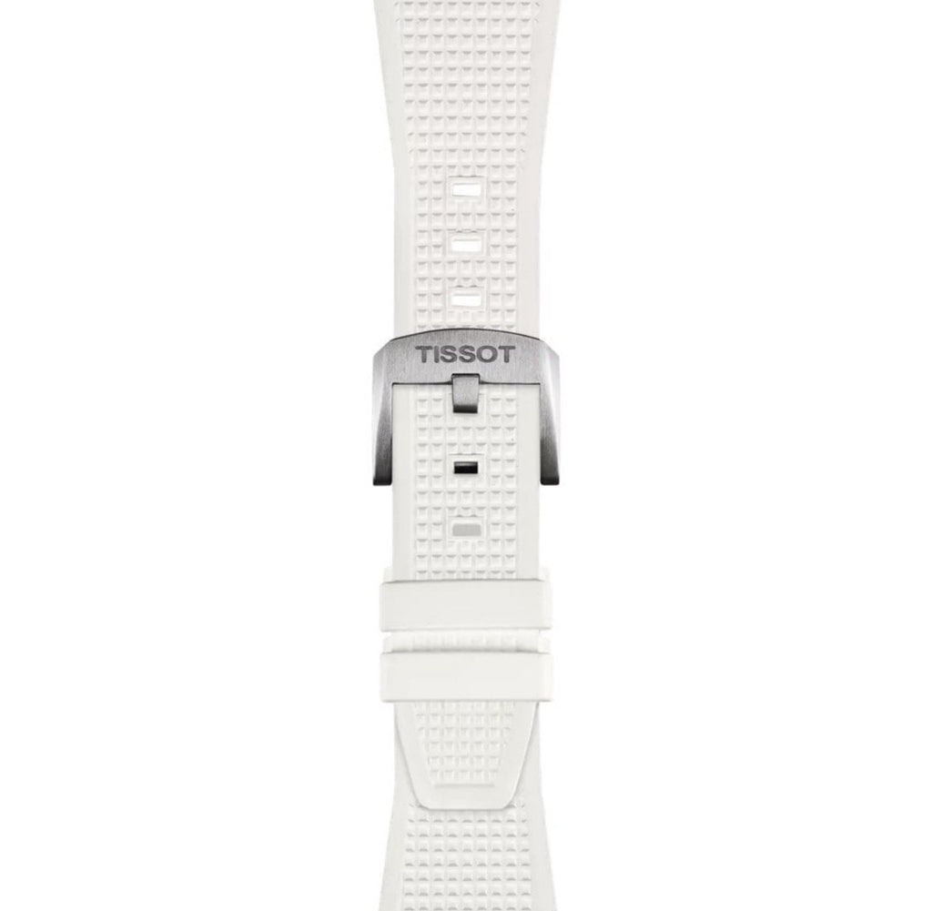 Tissot PRX Quartz 40mm White Dial Rubber Strap Mens Watch T137.410.17.011.00 UK
