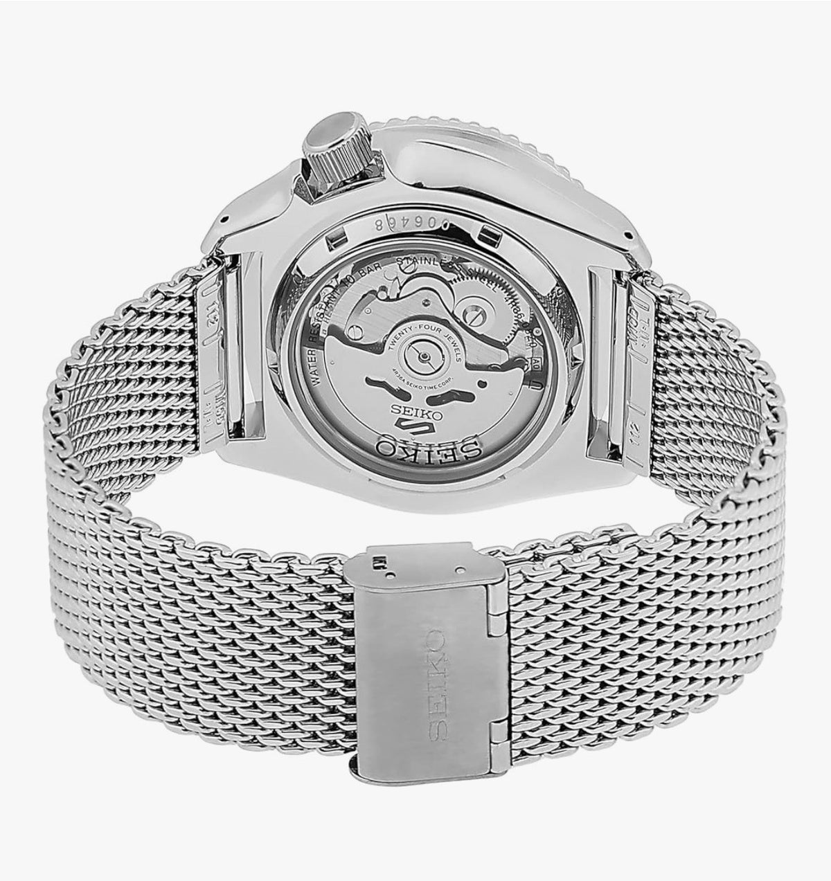 Seiko 5 Sports SRPE75K1 Automatic Cream Dial Mesh Bracelet BNIB UK - RRP £349.00