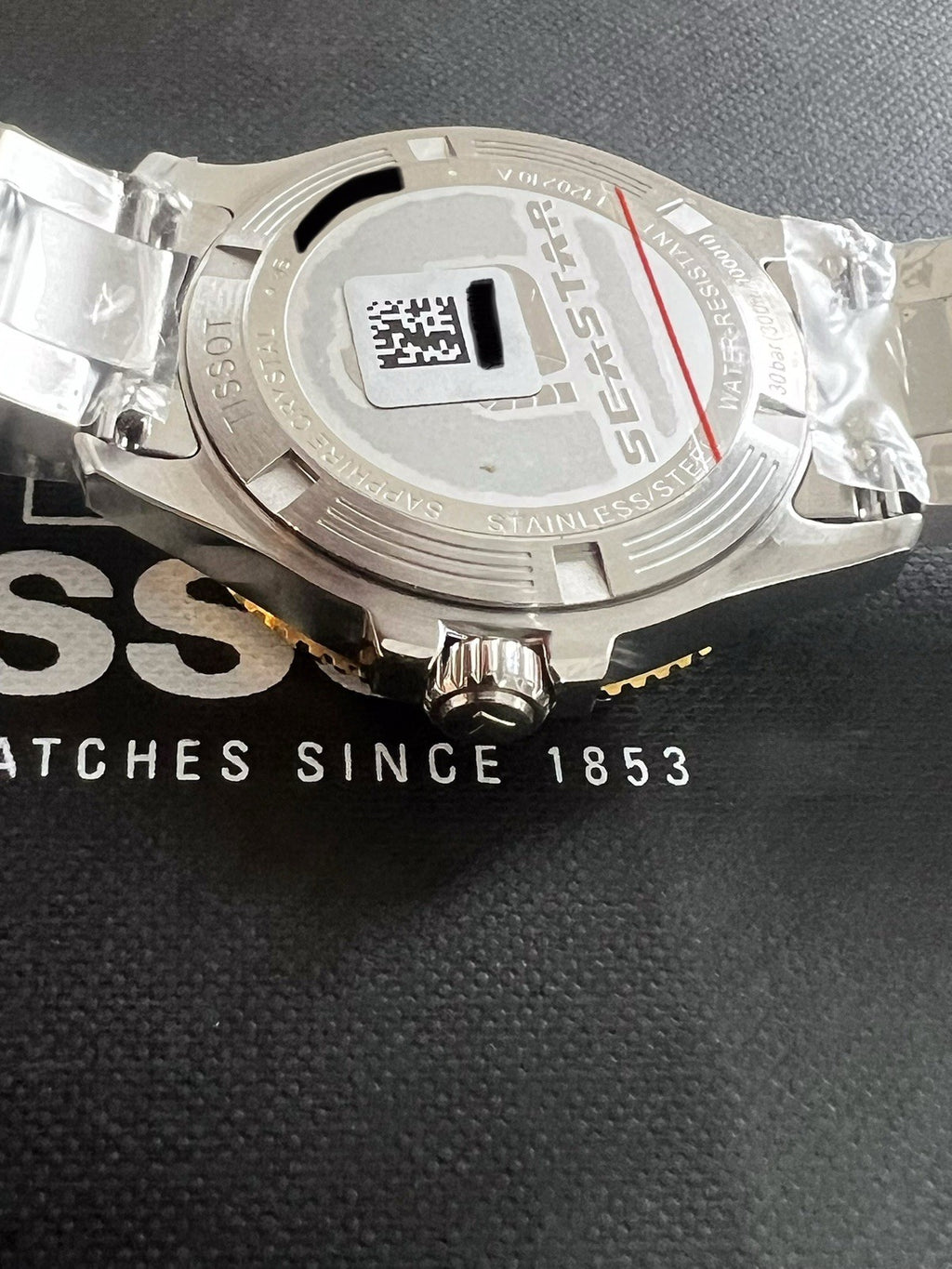 Tissot Seastar 1000 Quartz 36mm Black Dial Two Tone Watch T120.210.21.051.00 UK