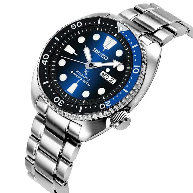 Seiko Prospex Turtle SRPC25J1 Batman Blue Automatic Diver 200m BNIB Warranty UK