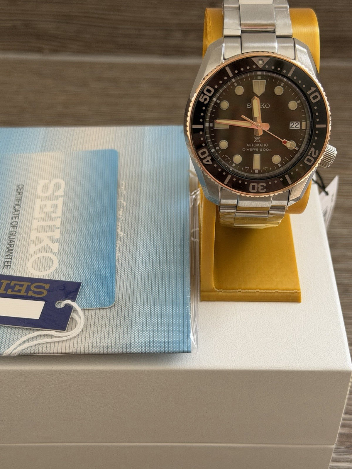 Seiko Prospex SPB240J1 1968 Diver Special Boutique Edition Brown Gilt 6R35 Watch