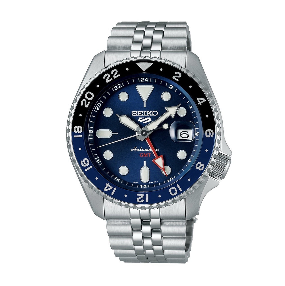 SEIKO 5 Sports SKX GMT Automatic SSK003K1 Blue Dial Men’s Watch Warranty - UK