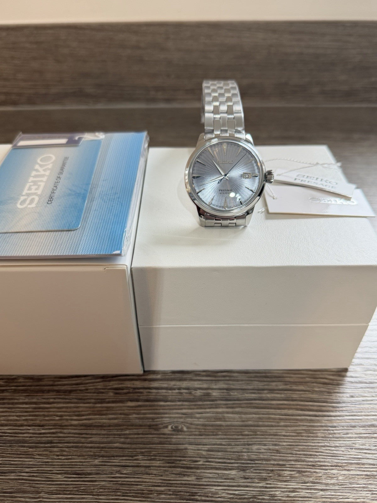 Seiko Presage Cocktail Time SRPE19J1 “Skydiving Blue” Automatic BNIB  Watch UK