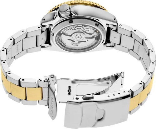 Seiko 5 Automatic Mens Watch SRPK22 Charcoal Dial Two Tone Warranty - UK