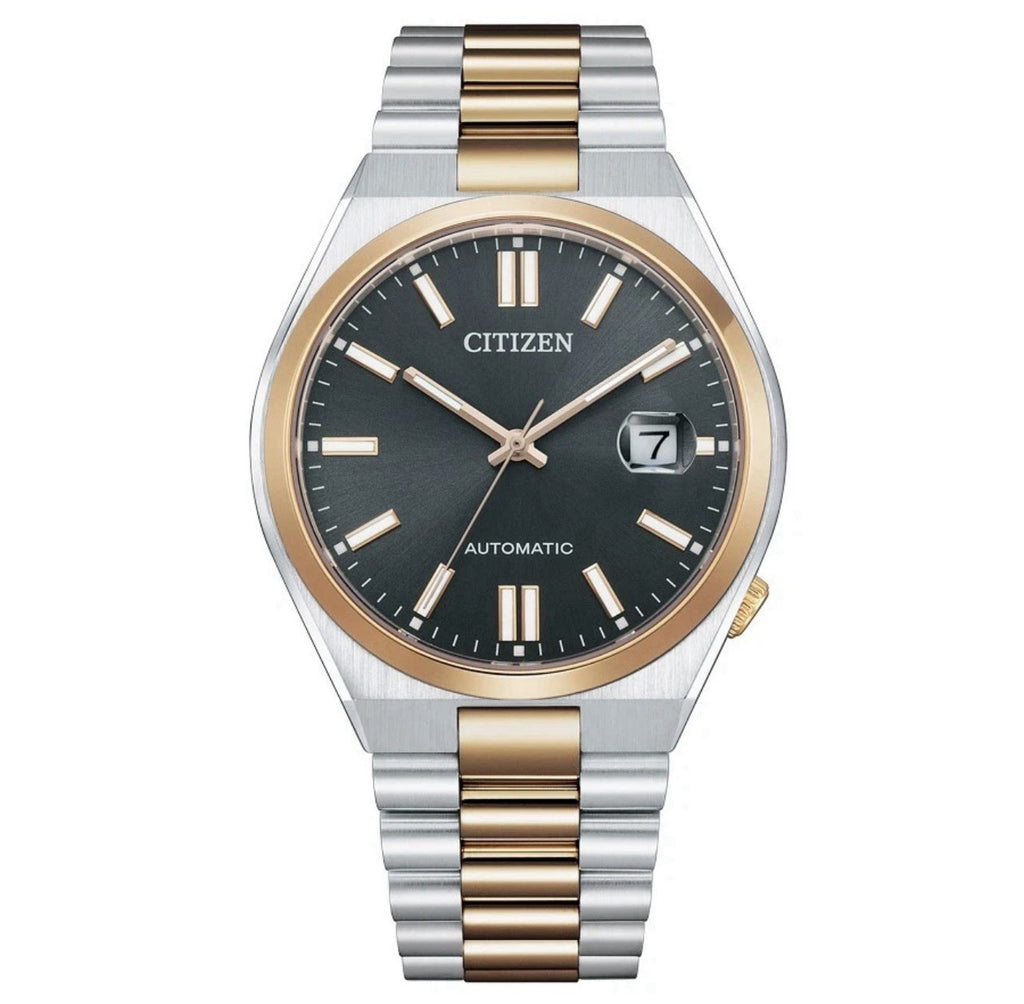 Citizen Tsuyosa 40mm Two Tone Grey Dial Men's Watch Warranty NJ0154-80H - Uk