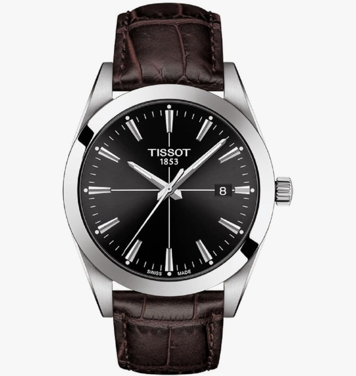 TISSOT Gentleman T127.410.16.051.01 Quartz Black Dial 40mm Warranty - UK seller