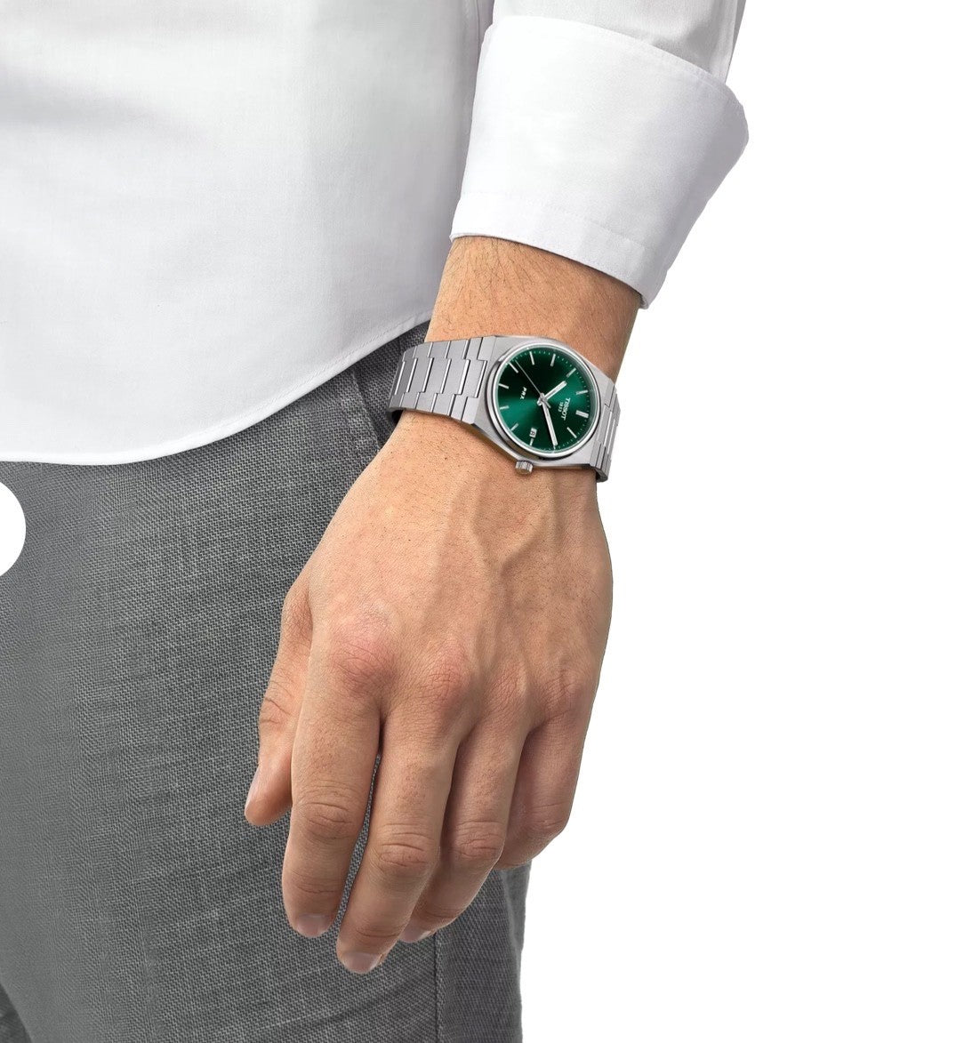 Tissot PRX 40mm Quartz Green Dial T137.410.11.091.00 BNIB -Warranty - UK Seller