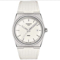 Tissot PRX Quartz 40mm White Dial Rubber Strap Mens Watch T137.410.17.011.00 UK