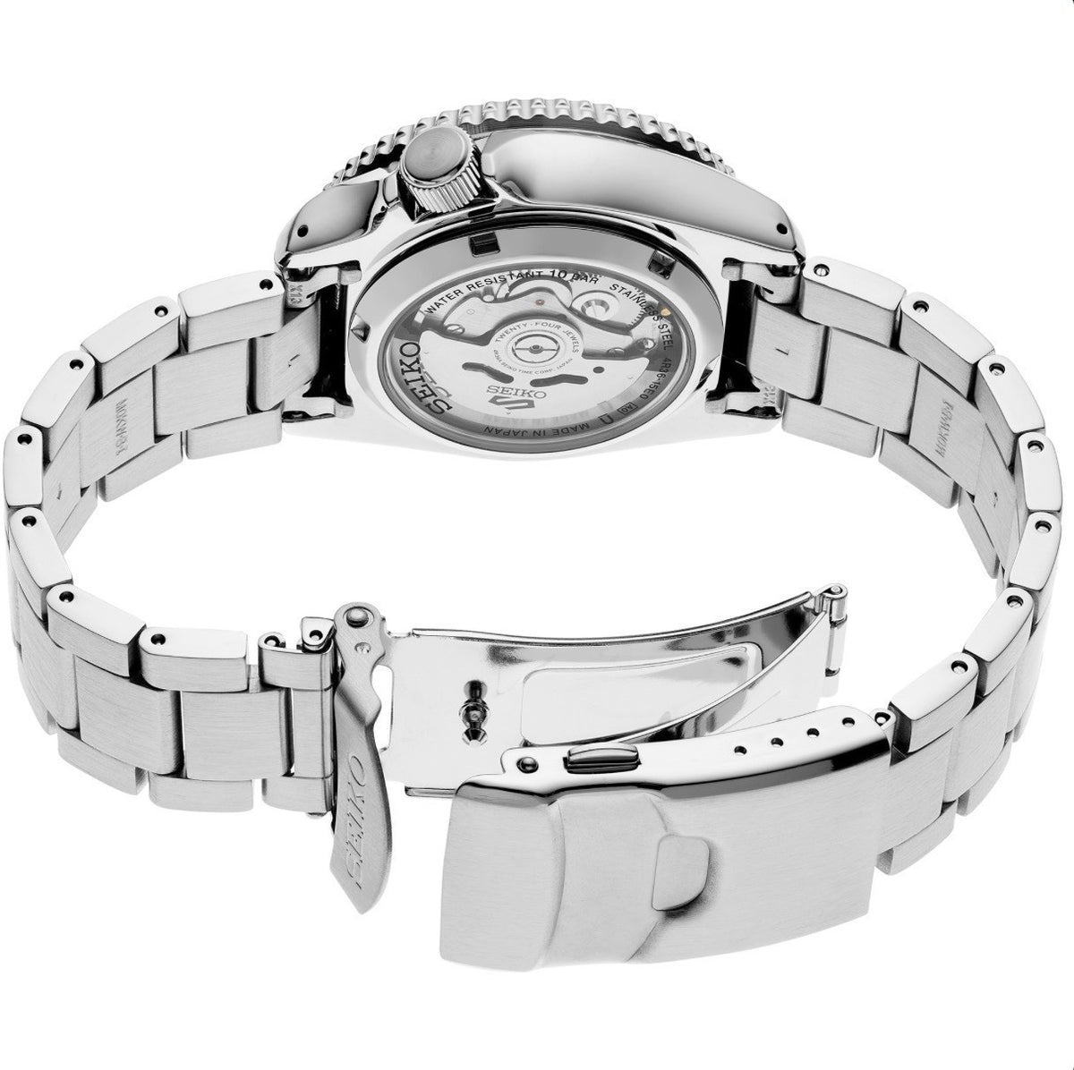 Seiko 5 Retro Sports SRPK09K1 'Rally Driver' Watch Silver - Special Edition - UK