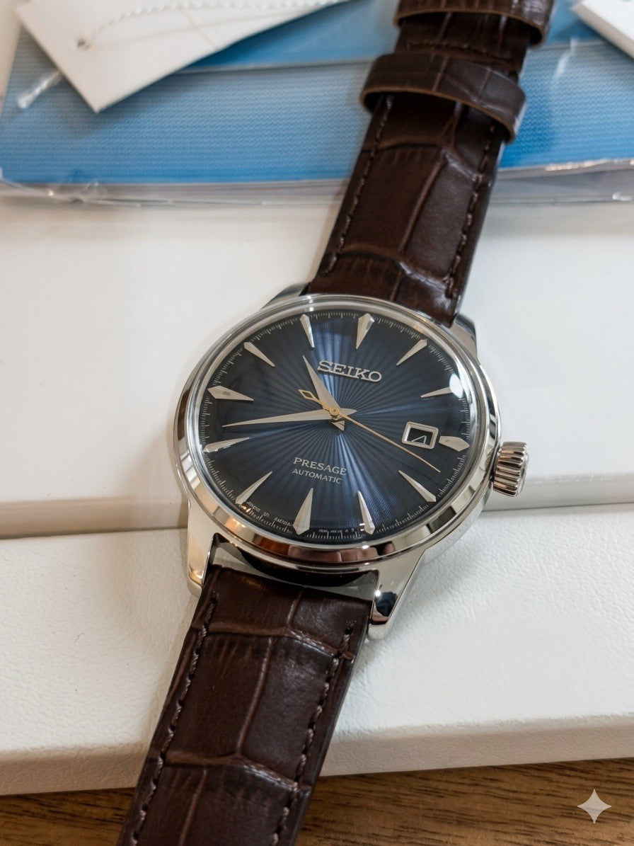 Seiko Presage Cocktail Time SRPK15J1 “Midnight Blue” Automatic BNIB  Watch UK
