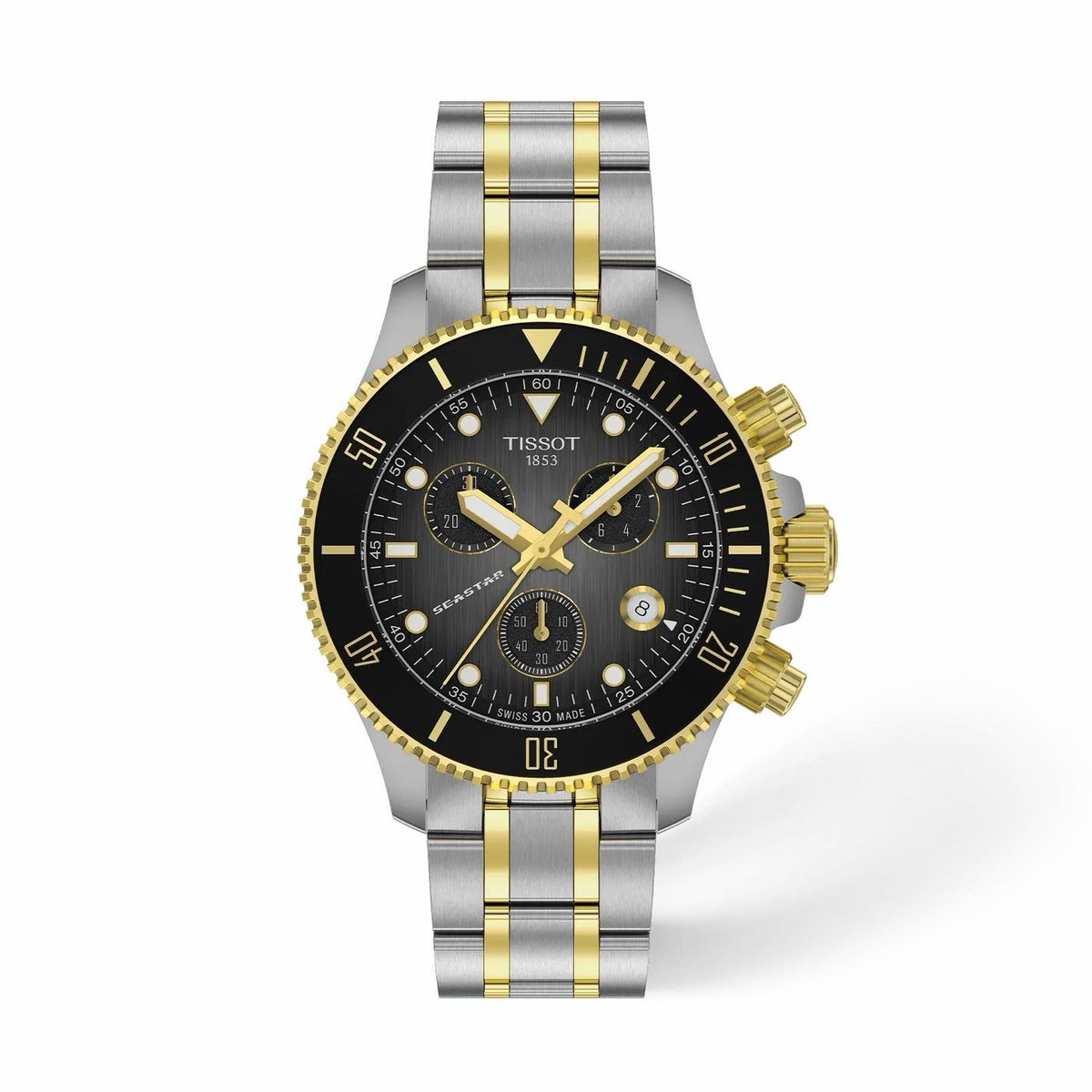 Tissot Seastar 1000 Chrono 38mm Grey Gradient Two Tone 300M T120.217.22.061.00