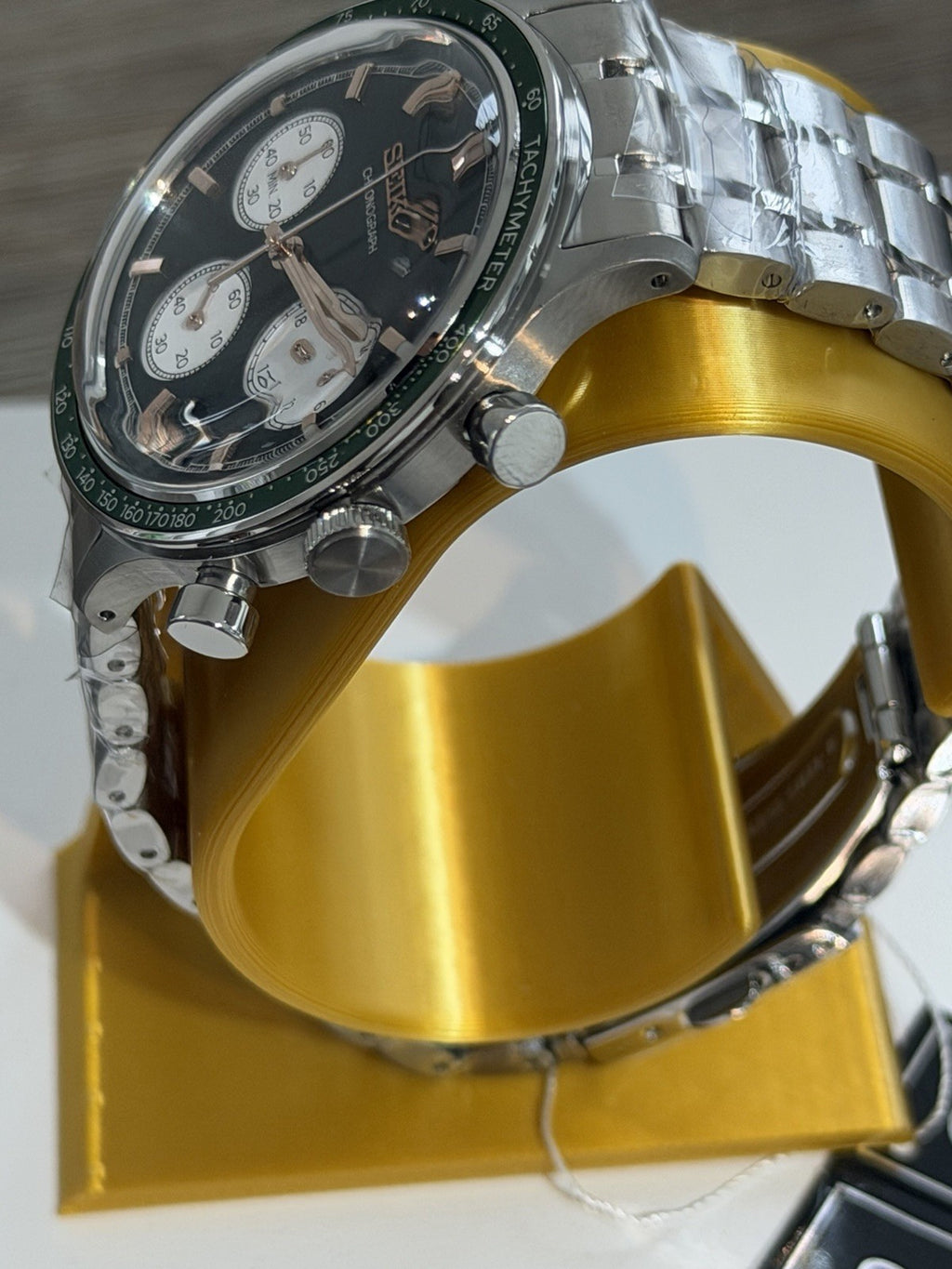 Seiko SSB481P1 Sports Chronograph Green Dial Men's Quartz Watch BNIB New - UK