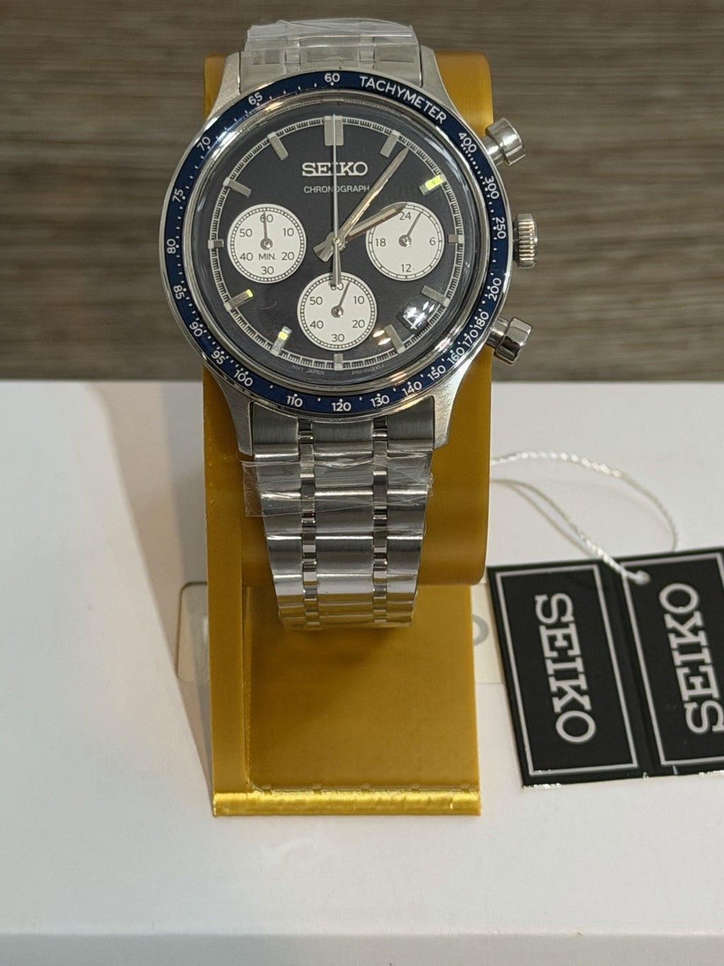 Seiko SSB477P1 Sports Chronograph Blue Dial Men's Quartz Watch BNIB New - UK