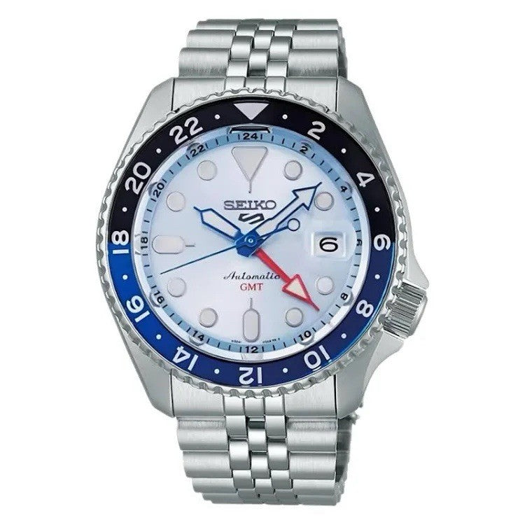 SEIKO 5 Sports SKX GMT Automatic SSK029K1 Ice Blue Dial Men’s Watch Warranty UK
