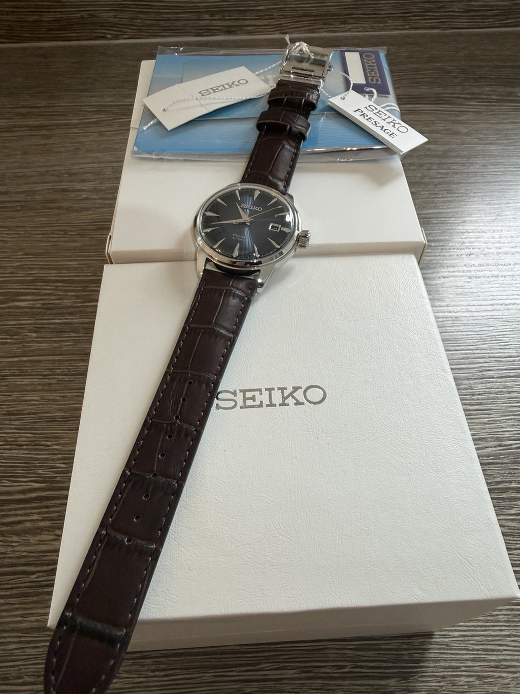 Seiko Presage Cocktail Time SRPK15J1 “Midnight Blue” Automatic BNIB  Watch UK