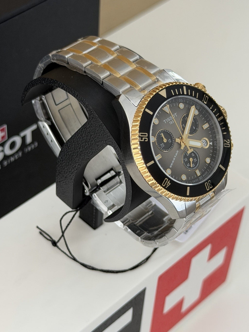 Tissot Seastar 1000 Chrono 38mm Grey Gradient Two Tone 300M T120.217.22.061.00