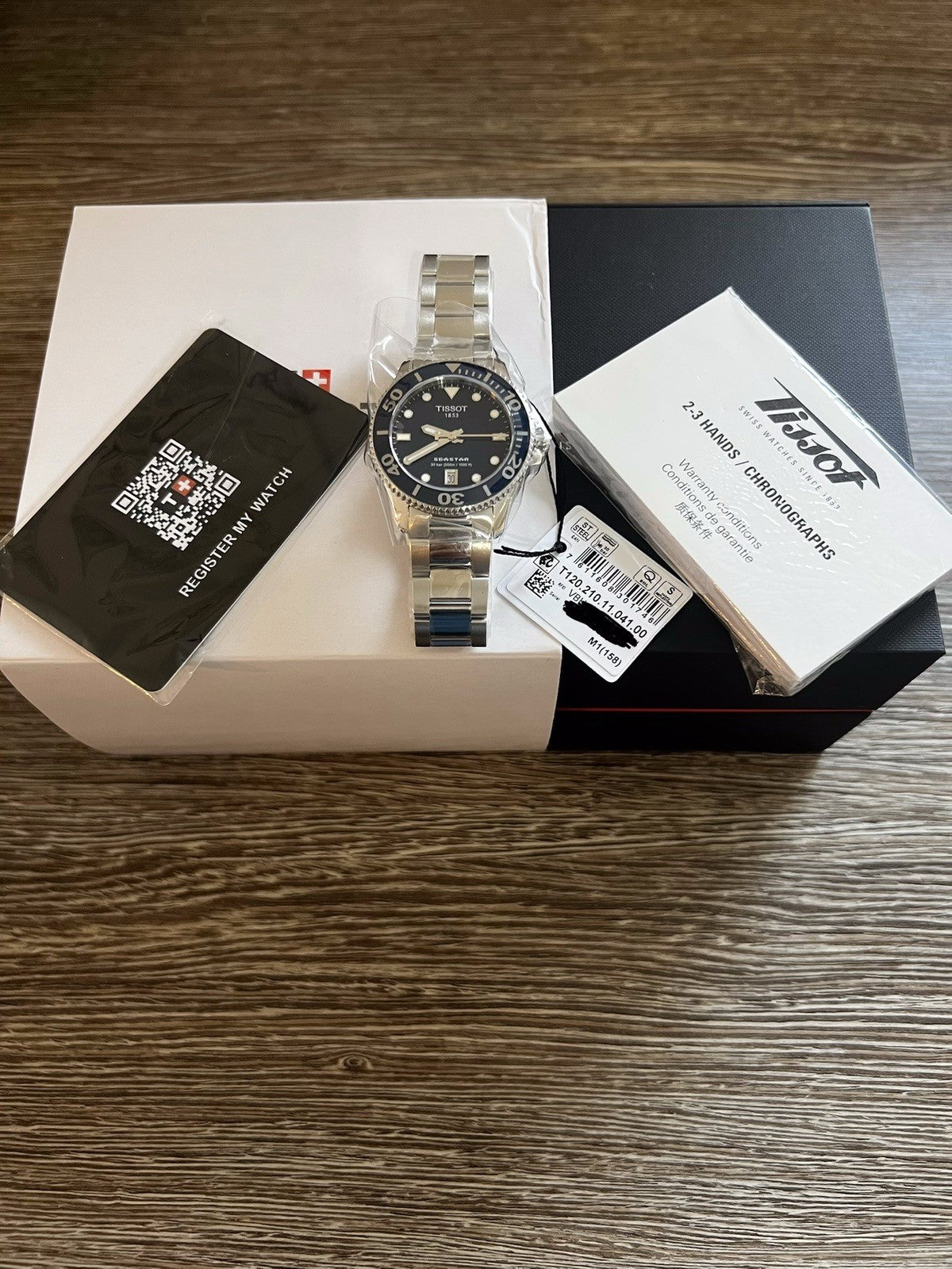Tissot Seastar 1000 Quartz T120.210.11.041.00 36mm BNIB Box & Papers