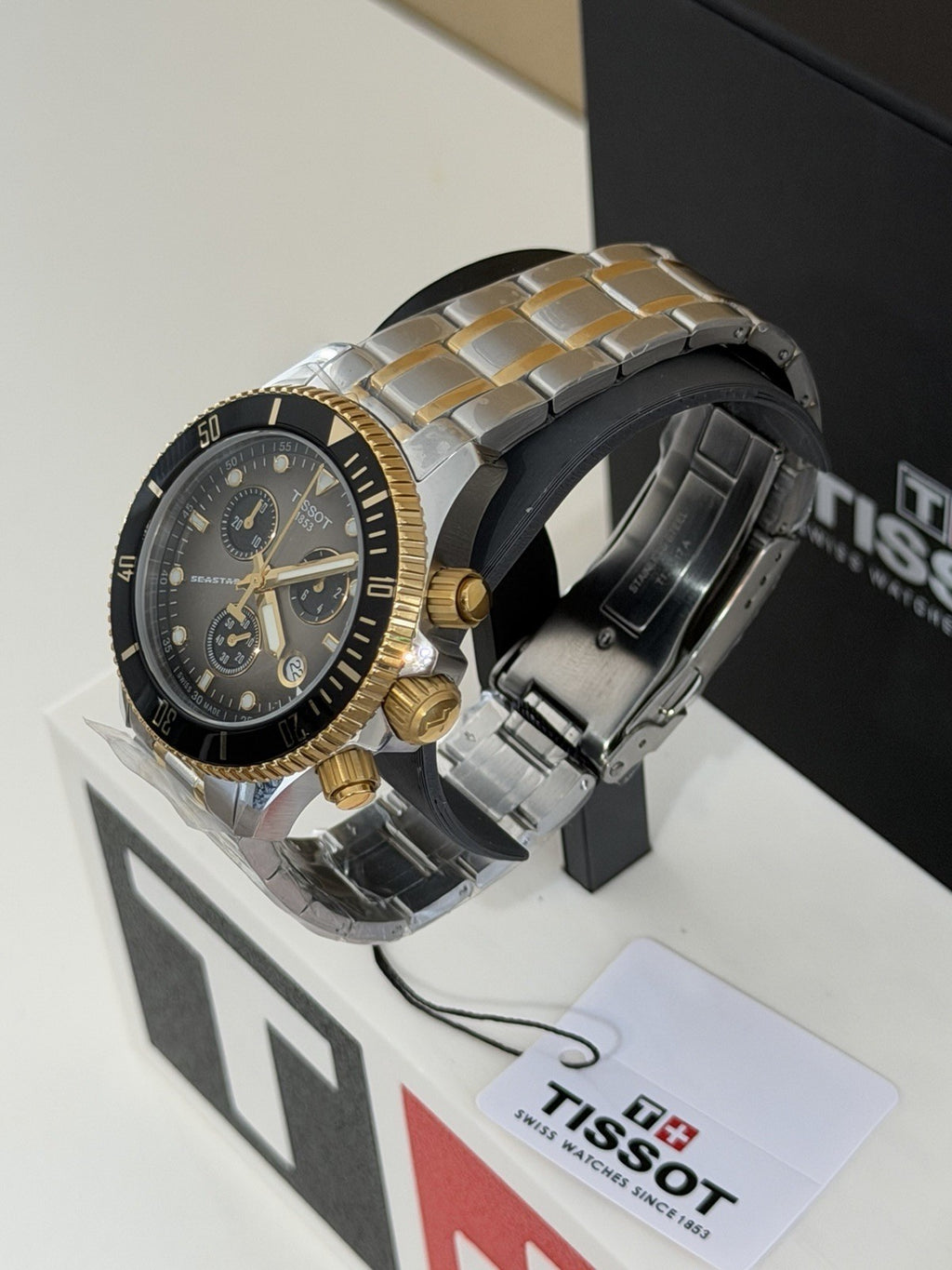Tissot Seastar 1000 Chrono 38mm Grey Gradient Two Tone 300M T120.217.22.061.00