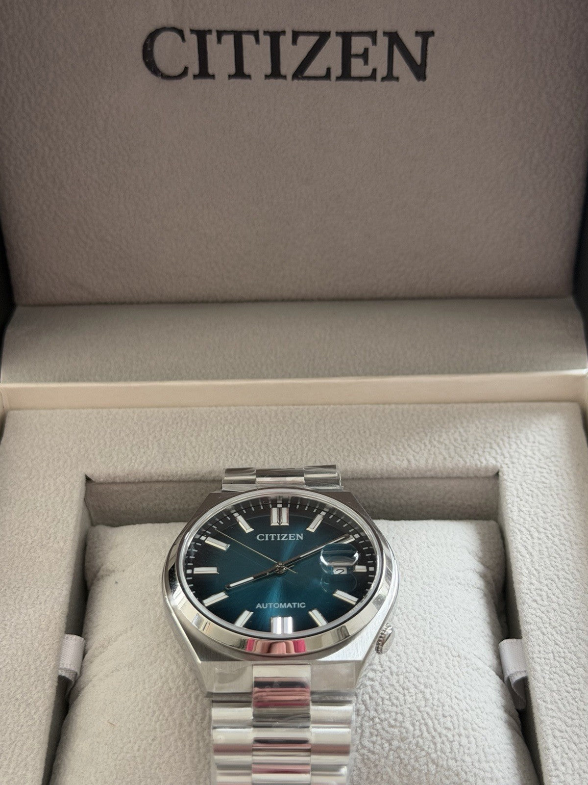 Citizen Tsuyosa 40mm Blue Automatic Men's Watch Warranty NJ0151-88X - UK Seller